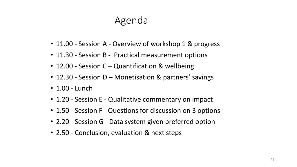 agenda 1