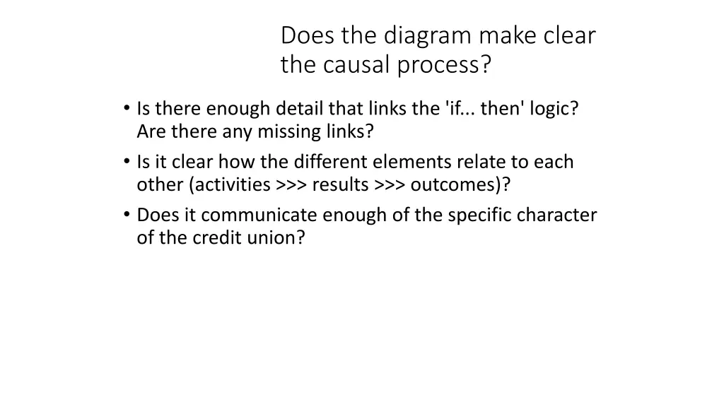 does the diagram make clear the causal process