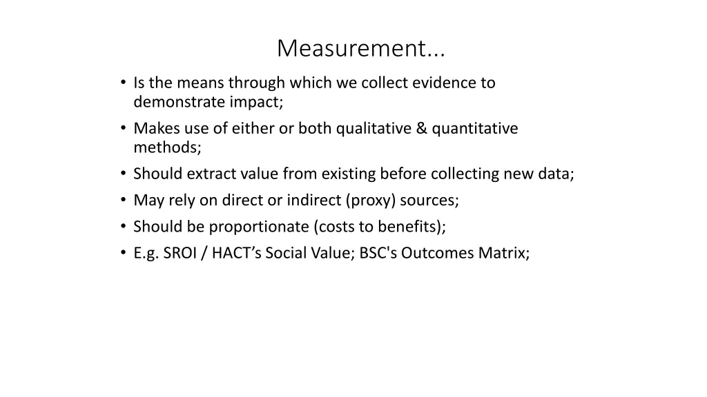 measurement