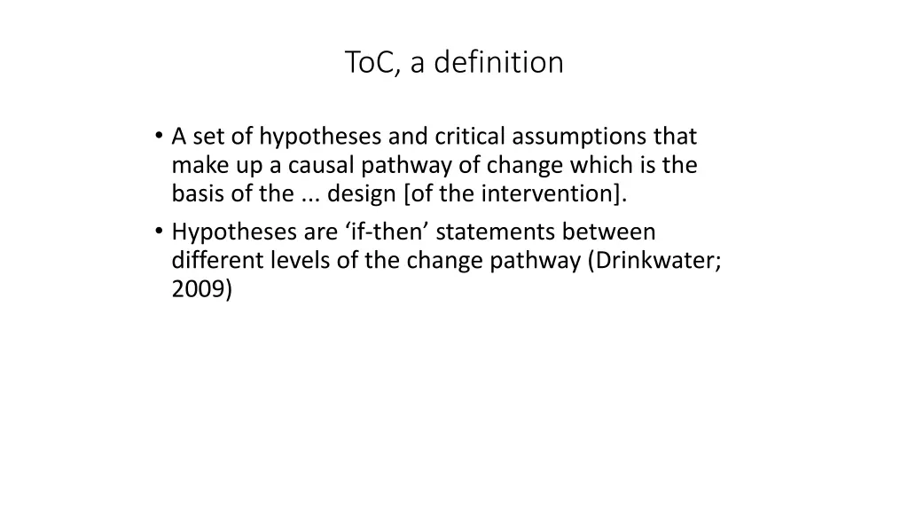 toc a definition