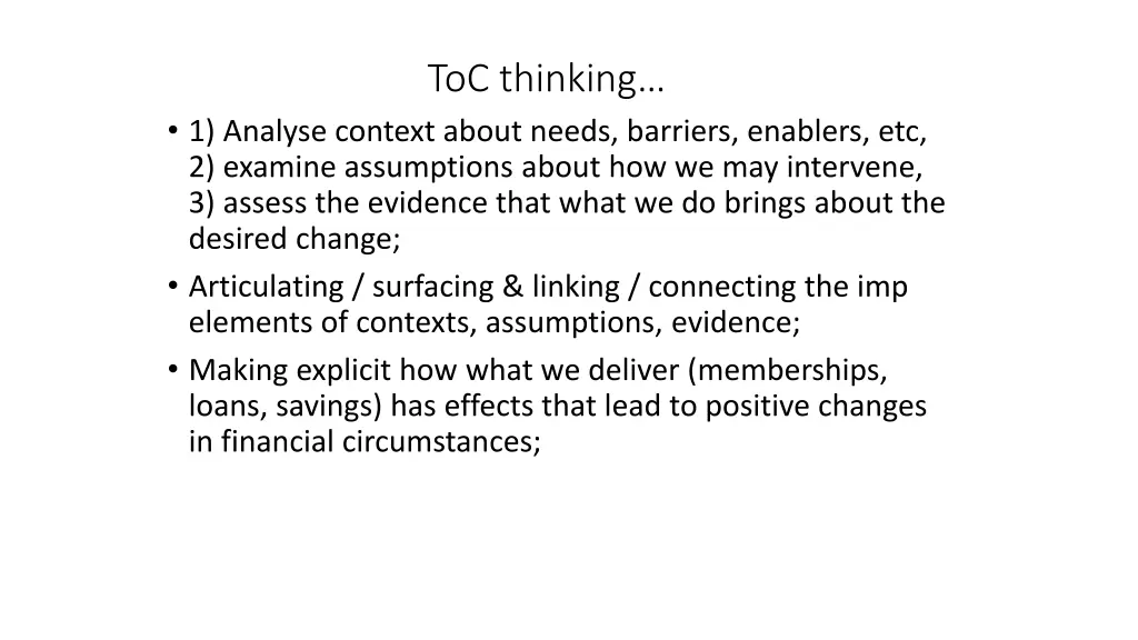 toc thinking