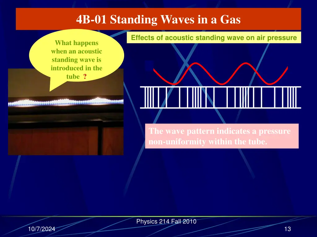 4b 01 standing waves in a gas