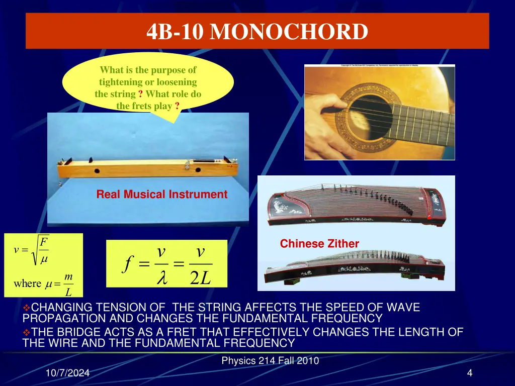 4b 10 monochord