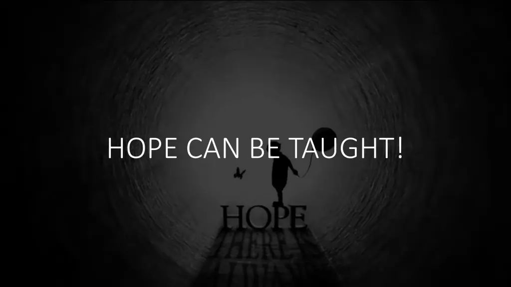 hope can be taught