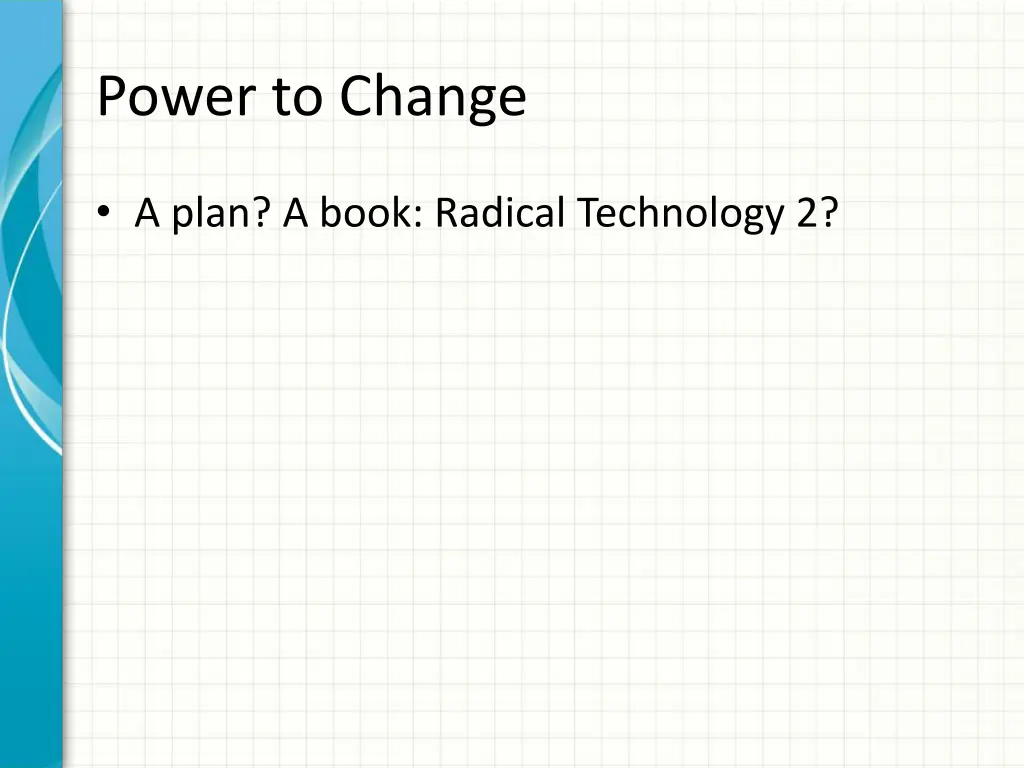 power to change 1