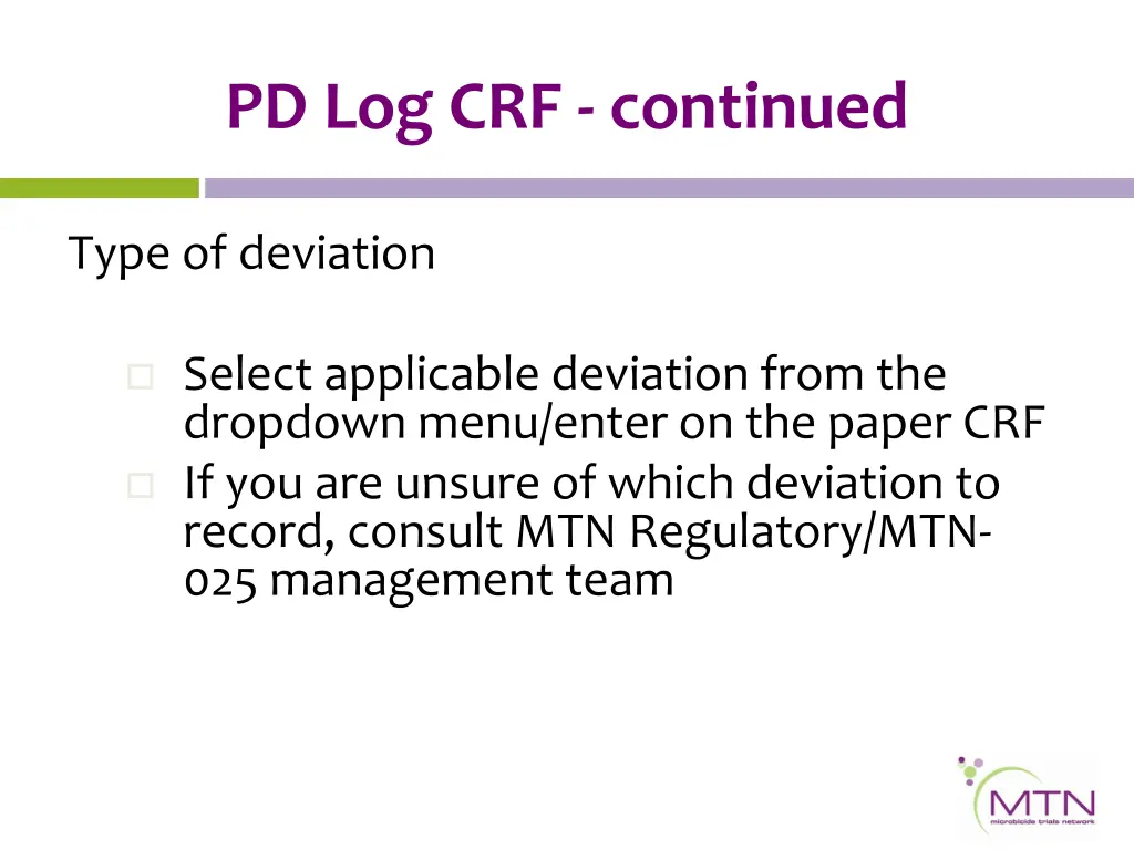 pd log crf continued 1