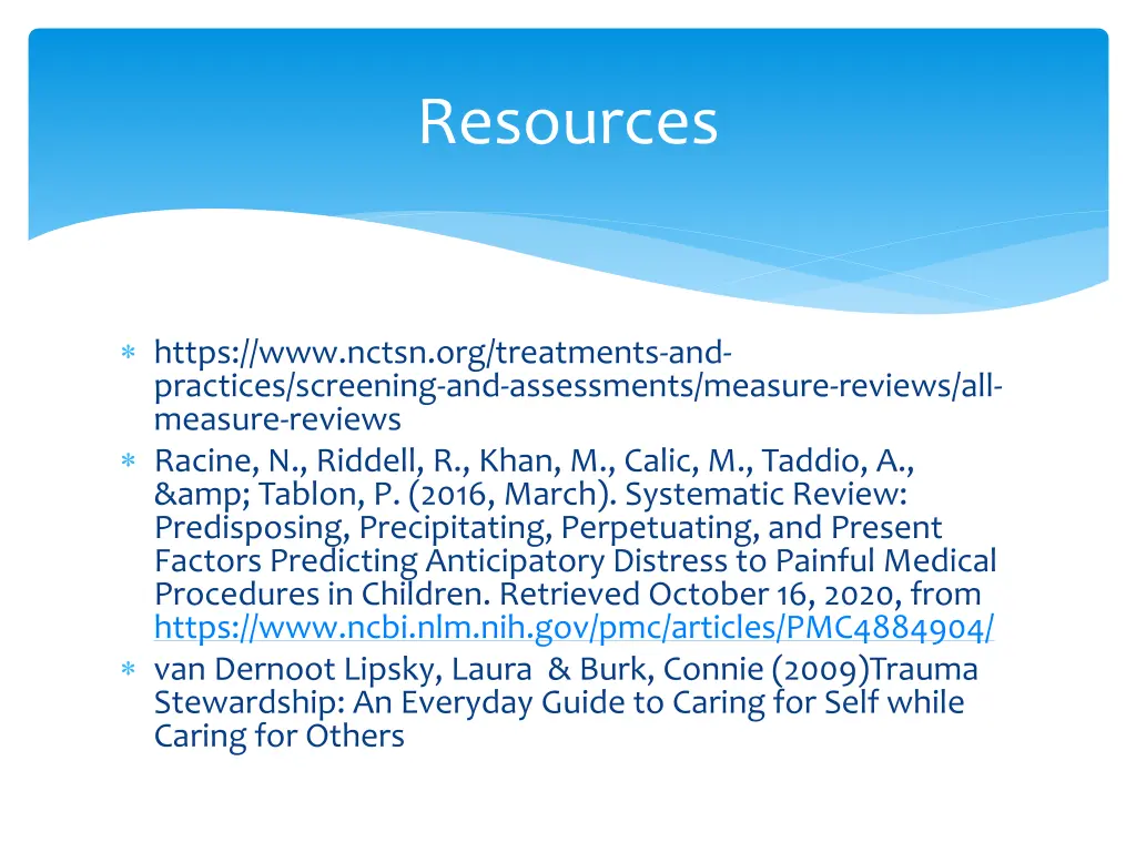 resources