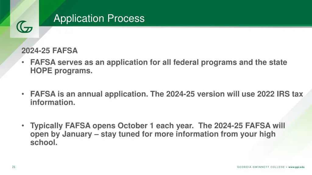 application process