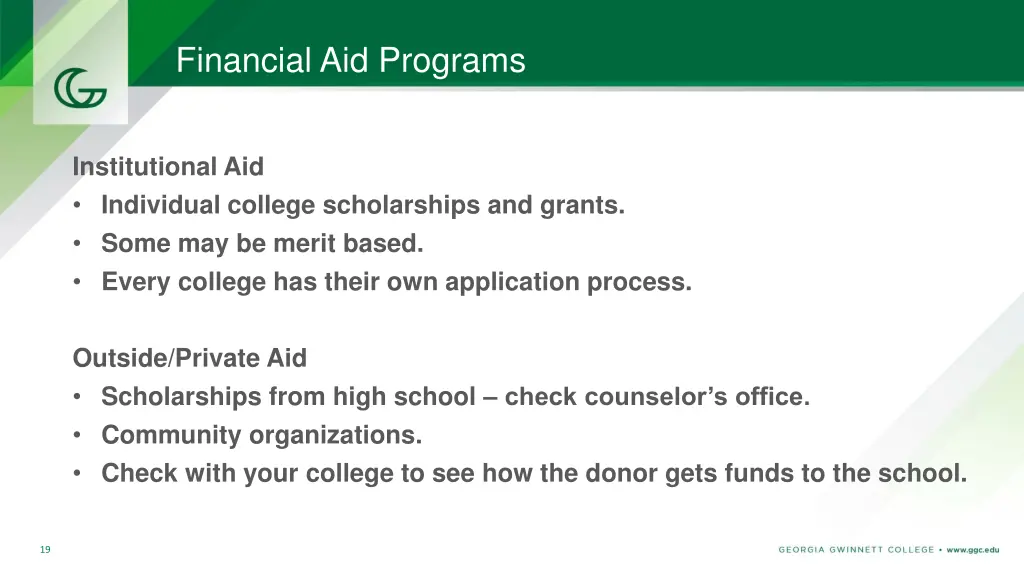 financial aid programs 3