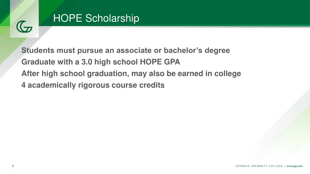 hope scholarship