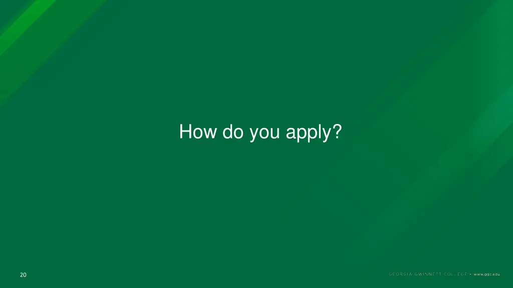 how do you apply