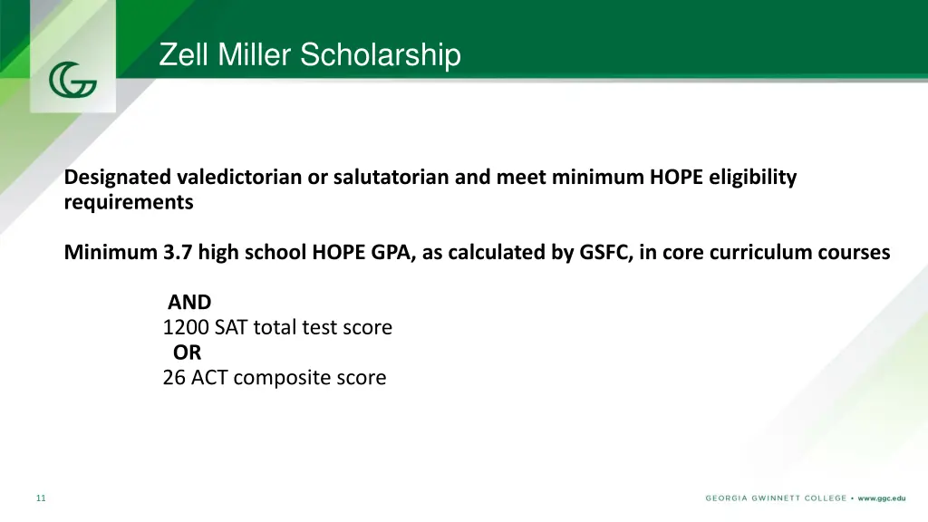 zell miller scholarship