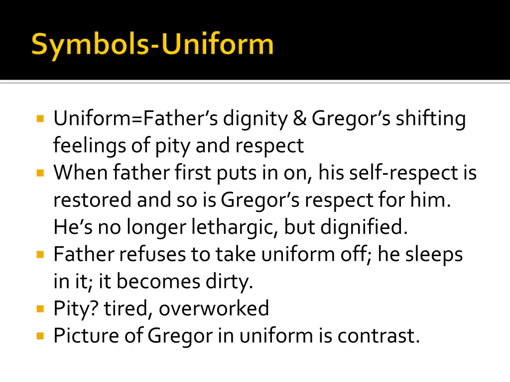 uniform father s dignity gregor s shifting