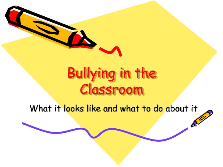 bullying in the classroom what it looks like