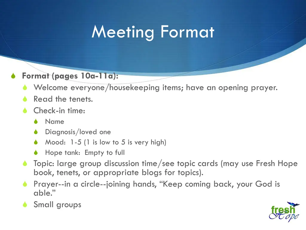 meeting format 1