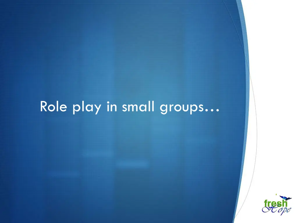 role play in small groups