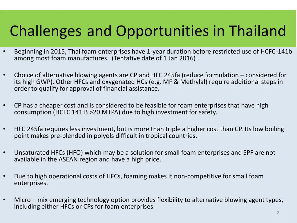 challenges and opportunities in thailand