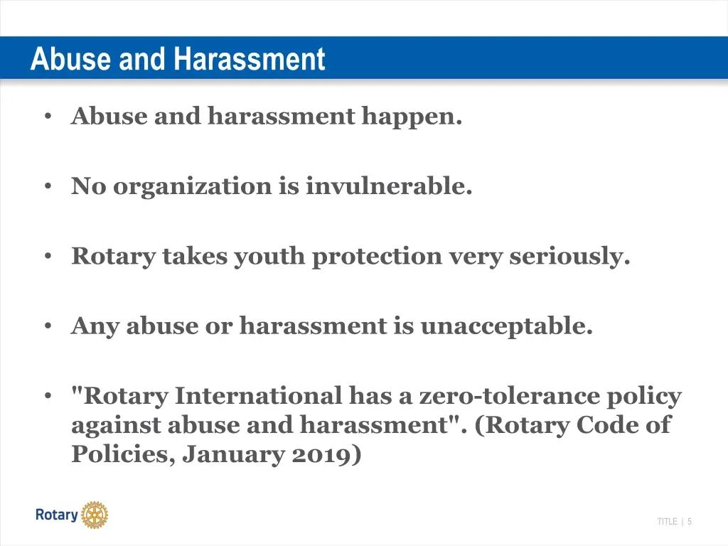 abuse and harassment