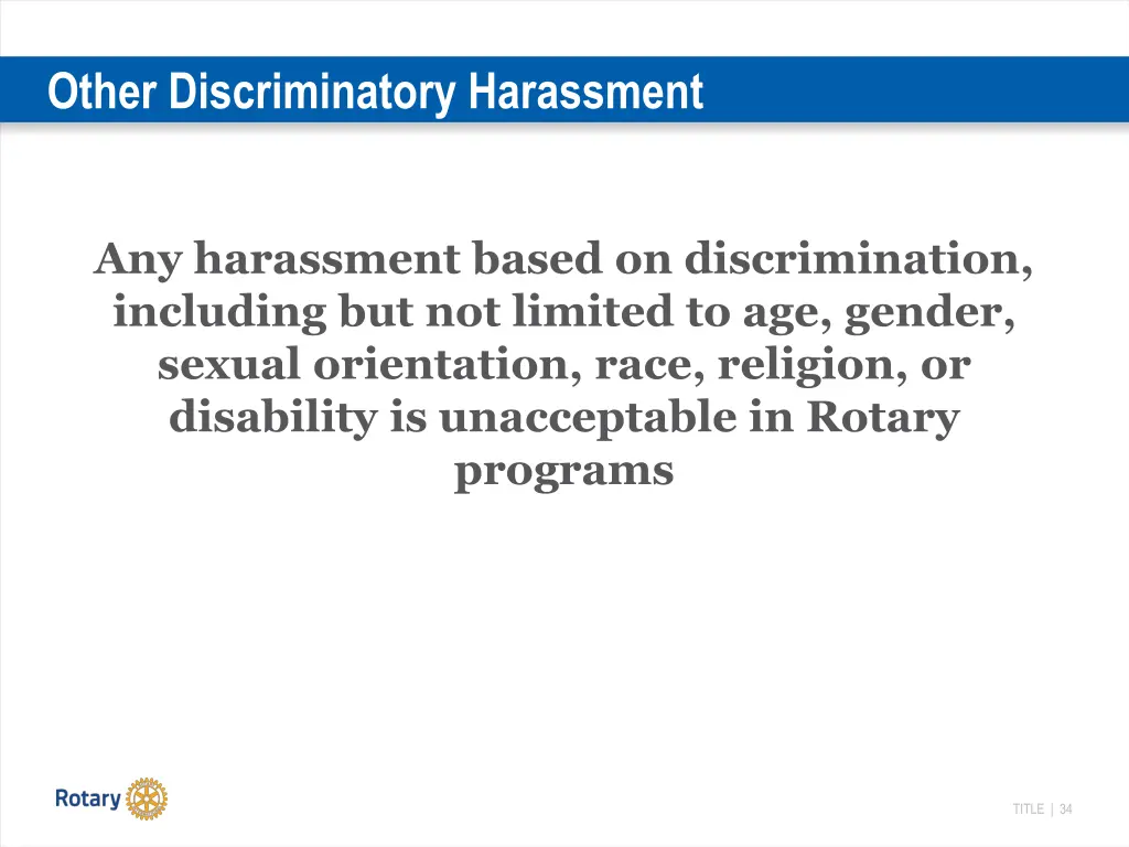 other discriminatory harassment