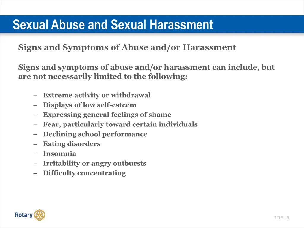 sexual abuse and sexual harassment 3