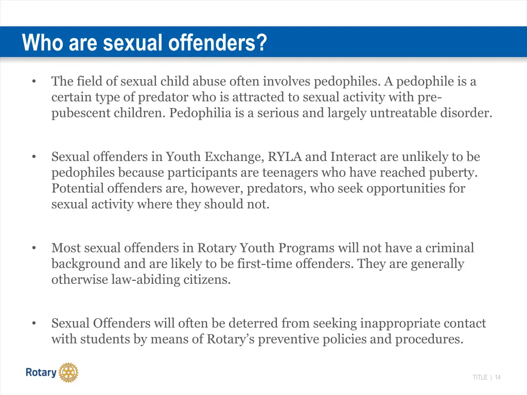 who are sexual offenders