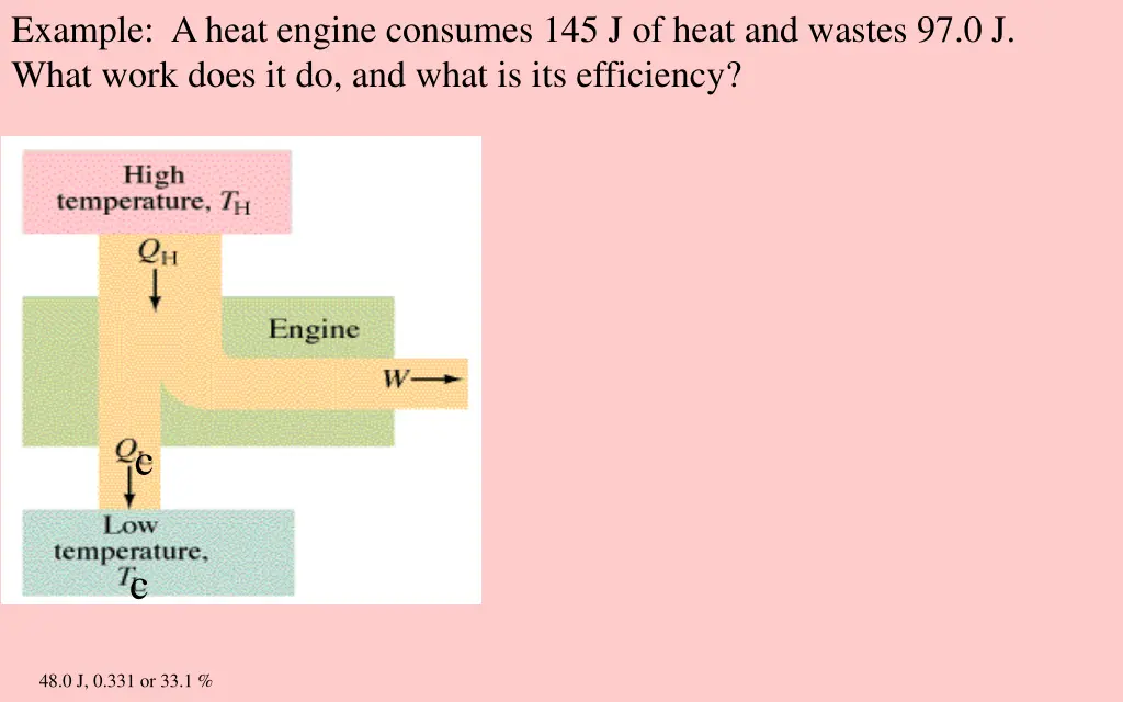 example a heat engine consumes 145 j of heat