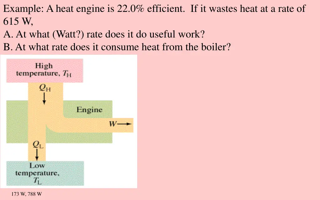 example a heat engine is 22 0 efficient