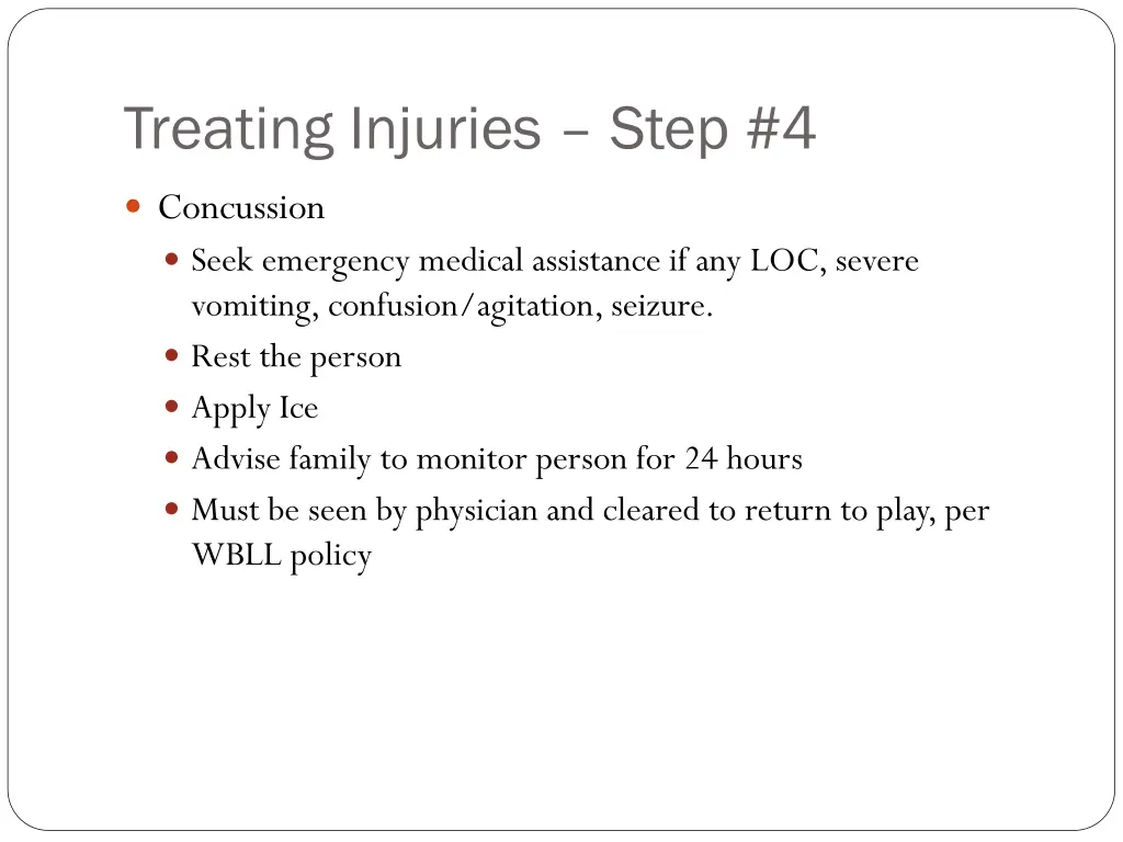 treating injuries step 4 3