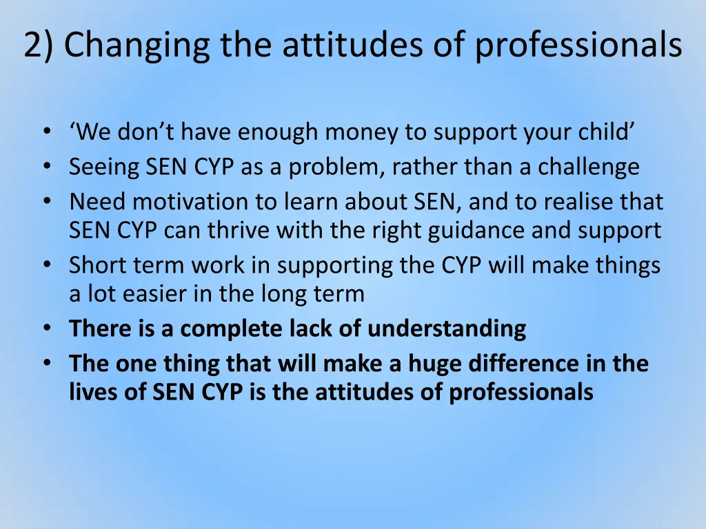 2 changing the attitudes of professionals