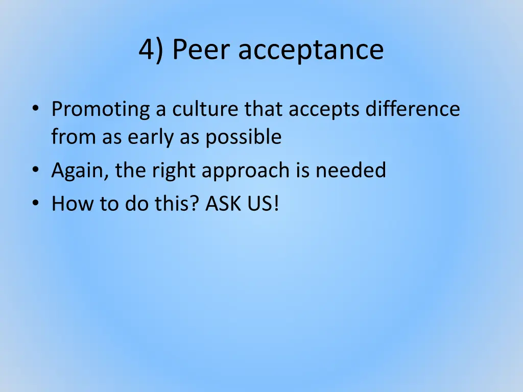 4 peer acceptance