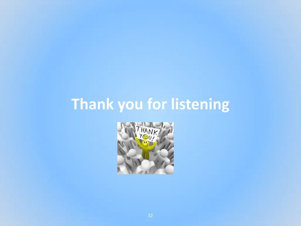 thank you for listening