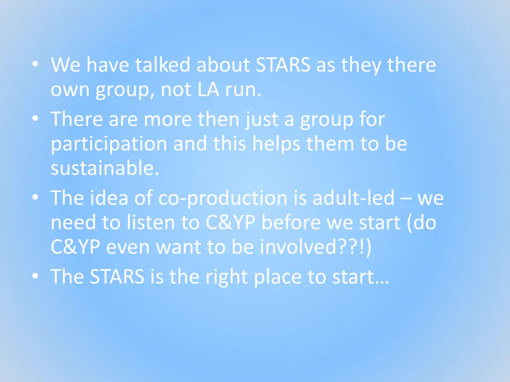 we have talked about stars as they there