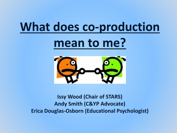 what does co production mean to me