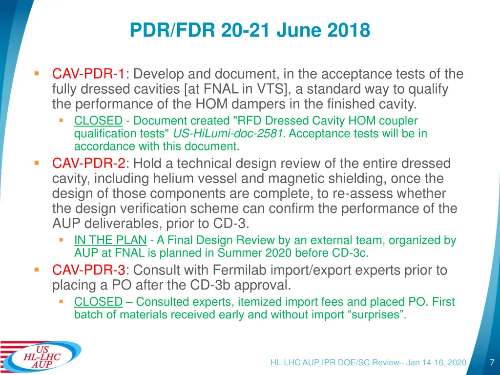 pdr fdr 20 21 june 2018