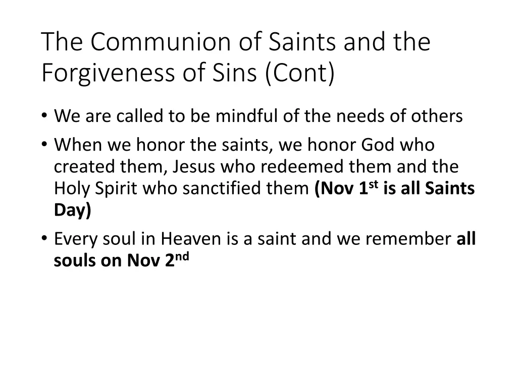 the communion of saints and the forgiveness 2