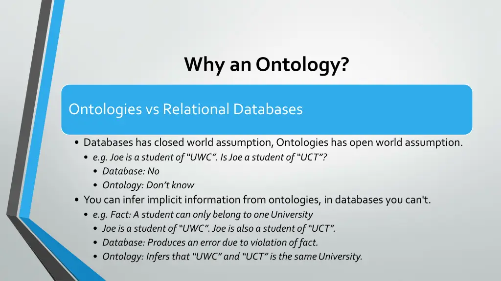 why an ontology