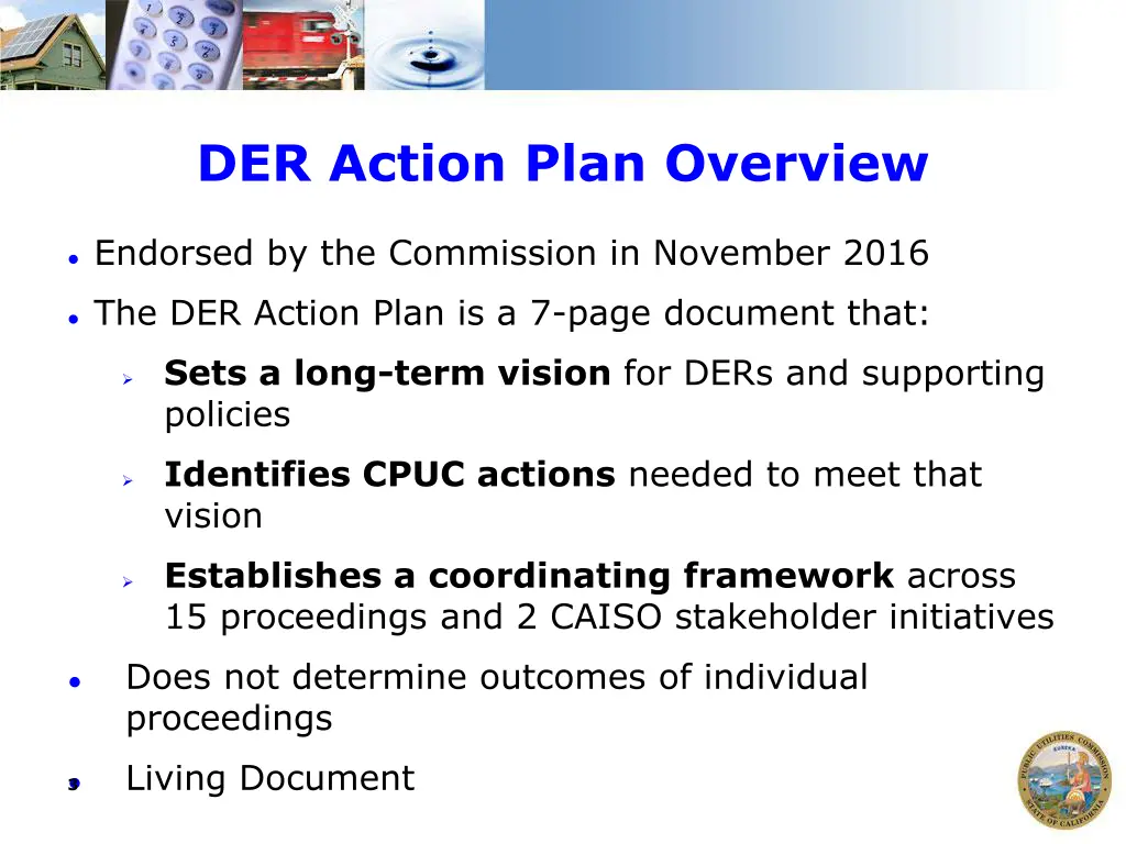 der action plan overview