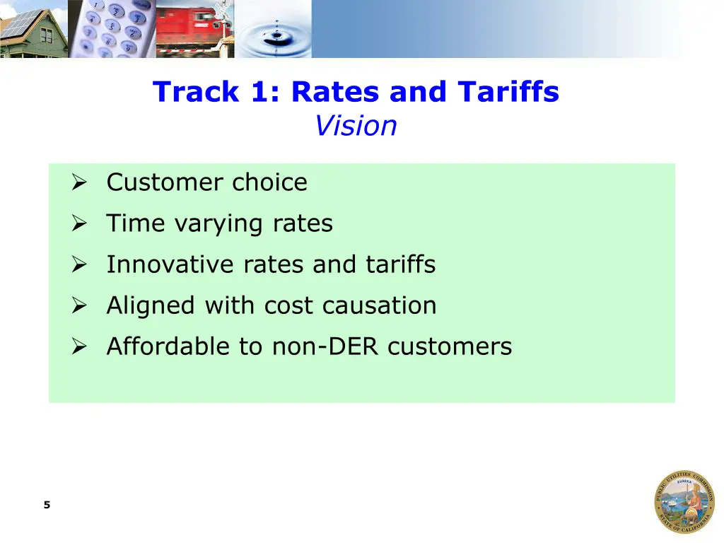 track 1 rates and tariffs vision