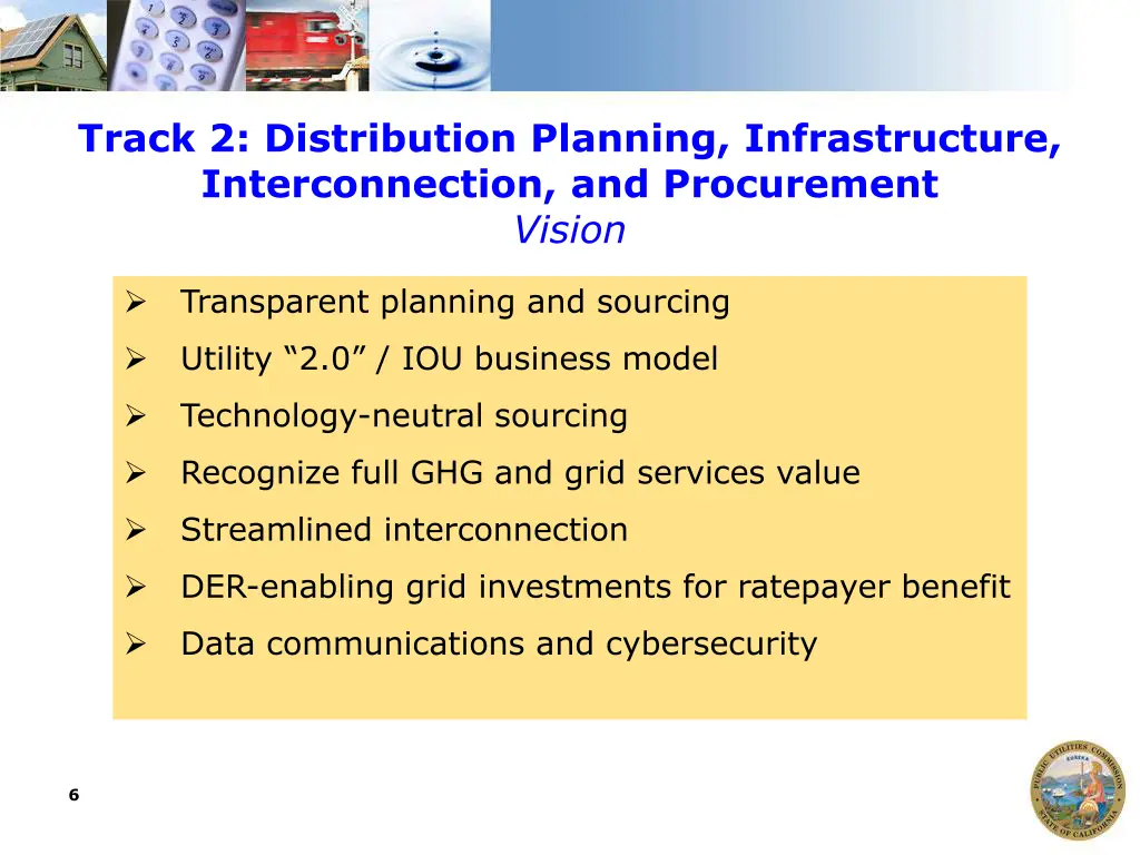 track 2 distribution planning infrastructure