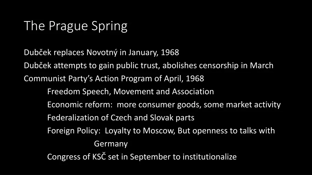 the prague spring