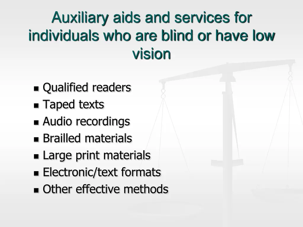 auxiliary aids and services for individuals 1