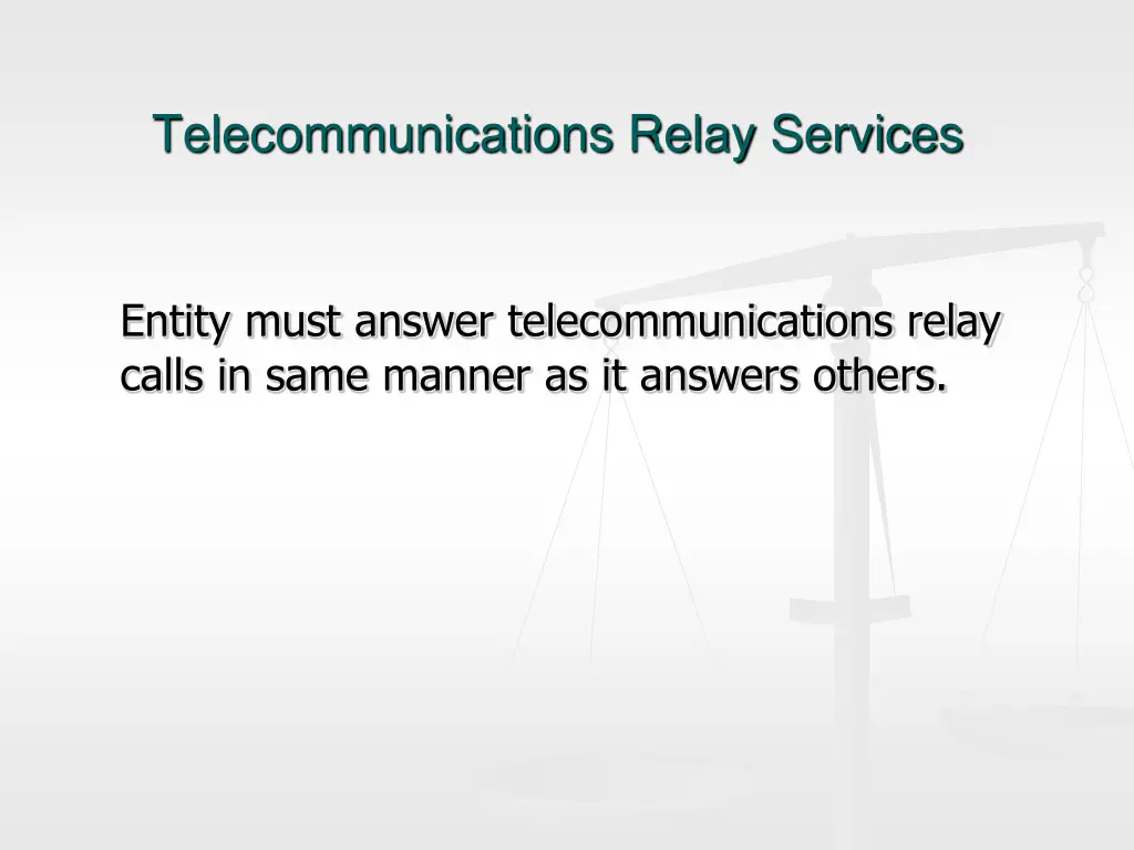 telecommunications relay services