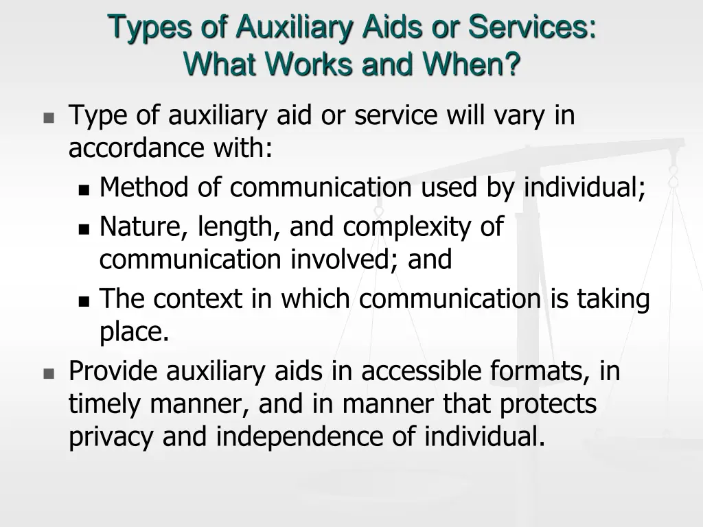 types of auxiliary aids or services what works