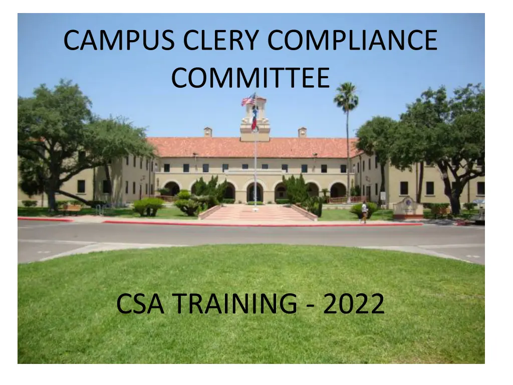 campus clery compliance committee