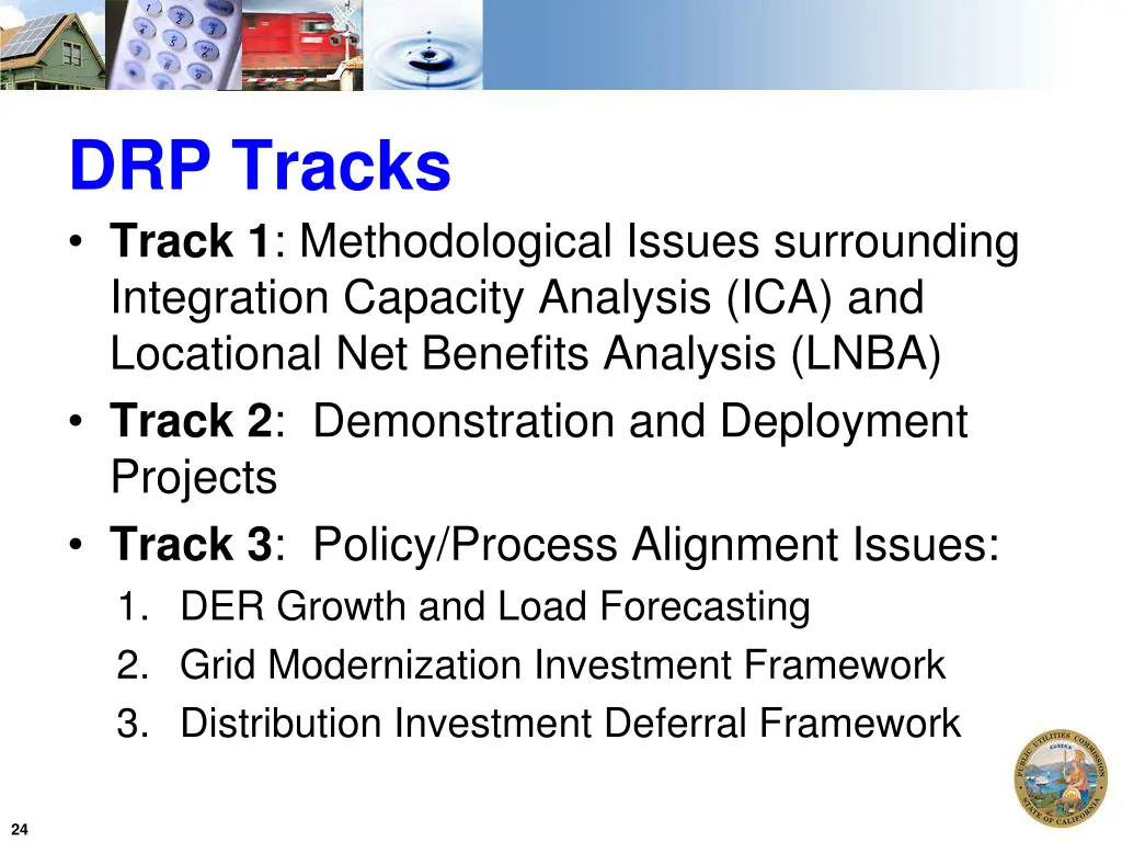 drp tracks track 1 methodological issues