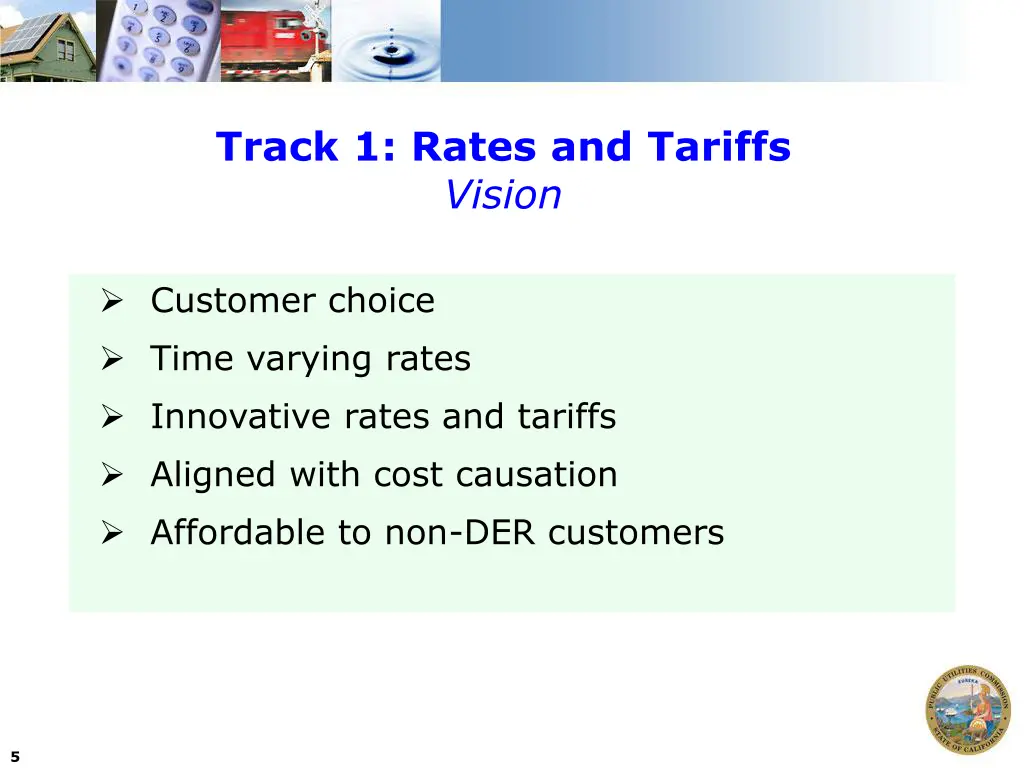 track 1 rates and tariffs vision