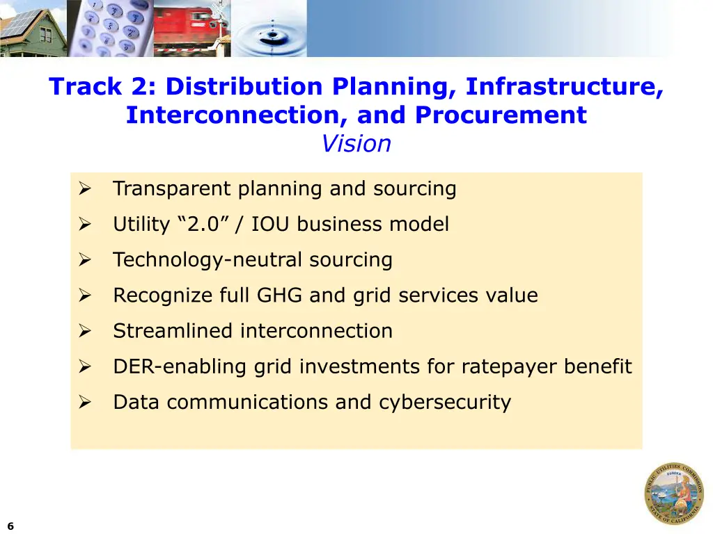 track 2 distribution planning infrastructure