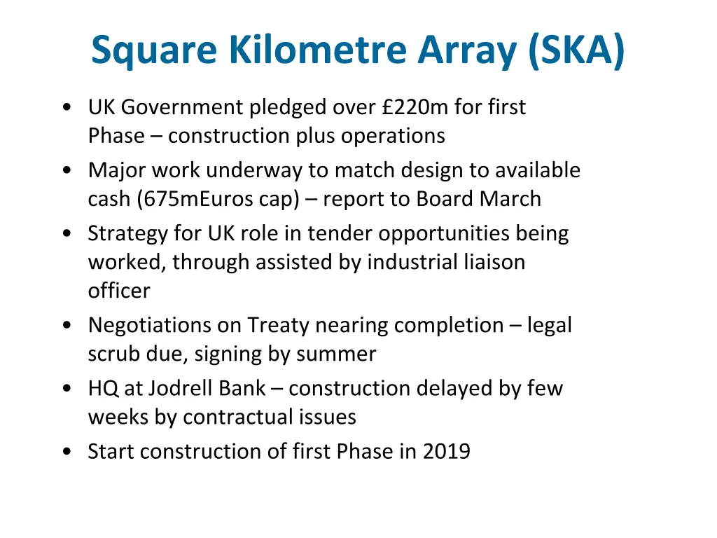 square kilometre array ska