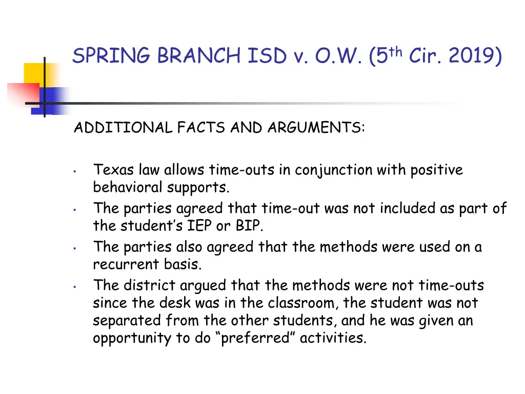 spring branch isd v o w 5 th cir 2019 1