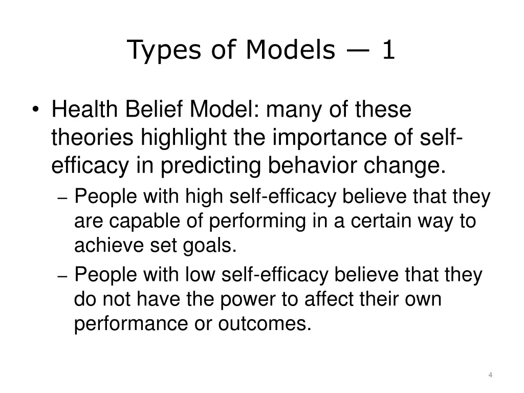 types of models 1